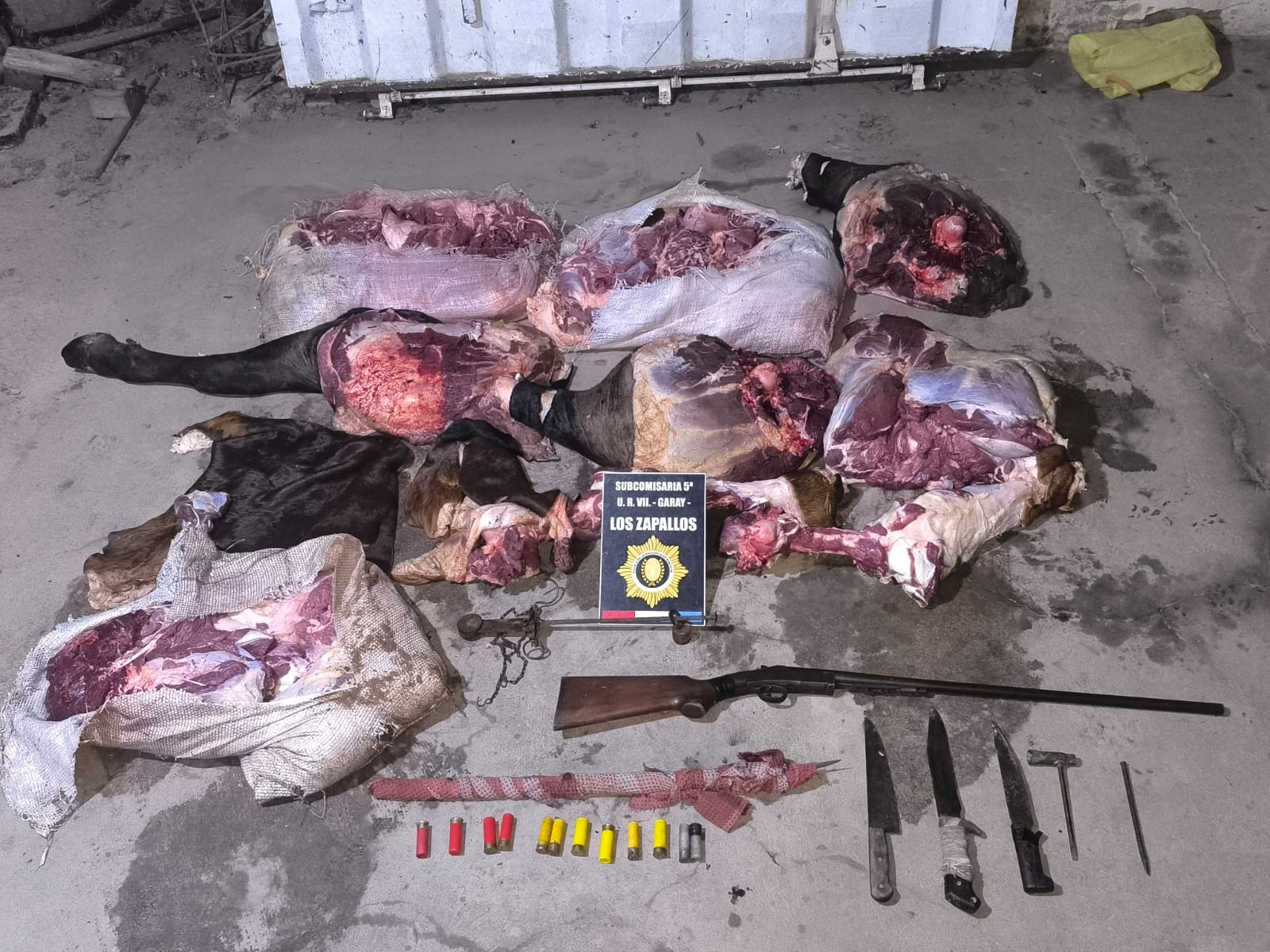 LOS ZAPALLOS: SECUESTRARON ARMAS Y TRASLADARON A DOS PERSONAS POR ABIGEATO