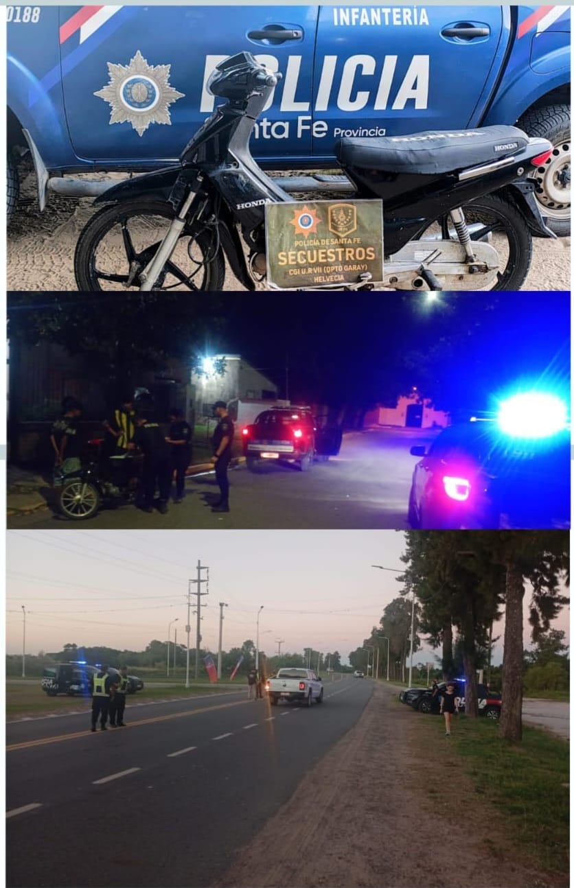 INTENSOS OPERATIVOS DE PREVENCIÓN: RETENCIONES Y SECUESTRO DE MOTOCICLETAS