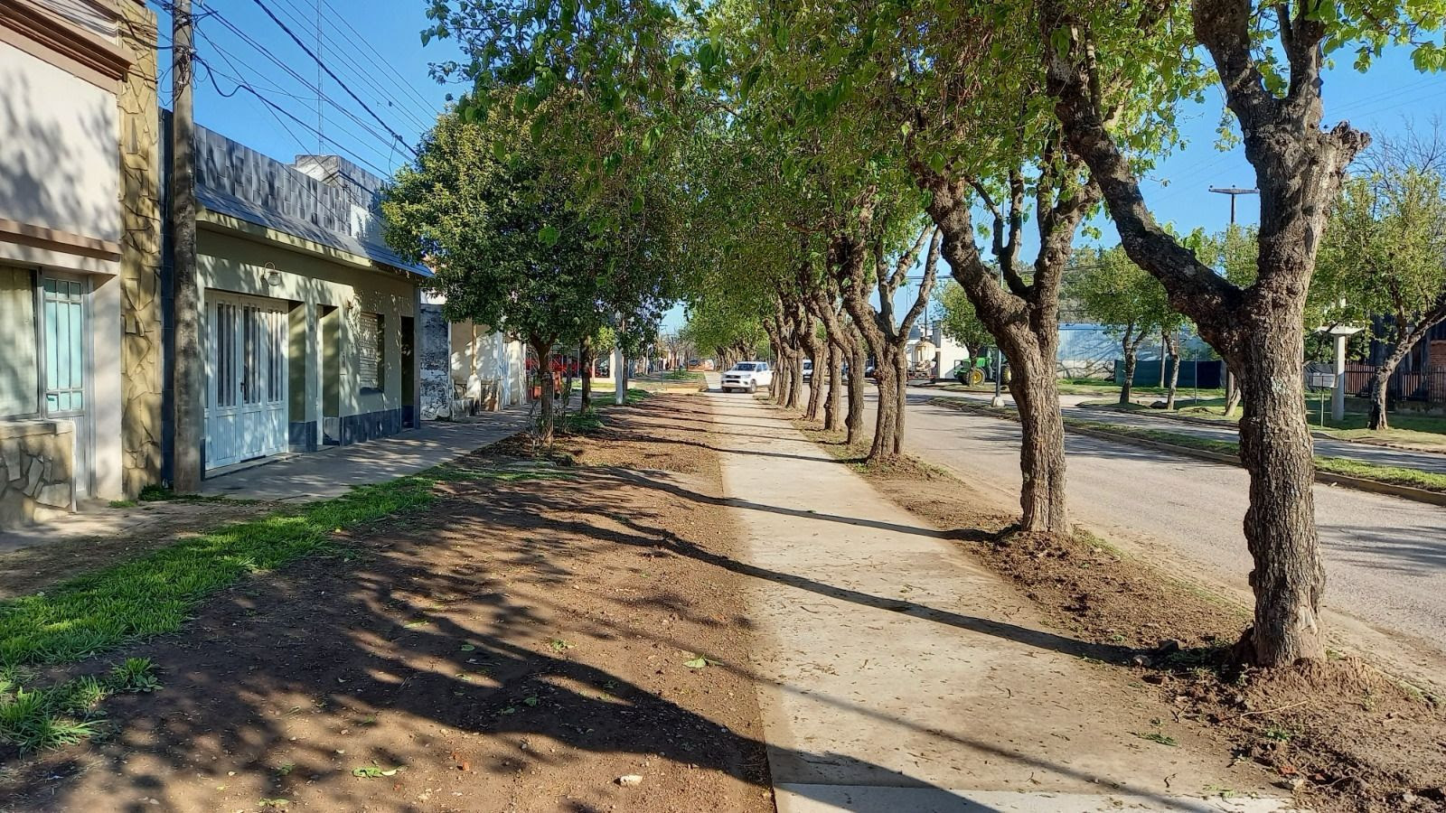 En Humberto Primo, el Gobierno Provincial y la Comuna desarrollan los últimos trabajos para la transformación de avenida San Martín