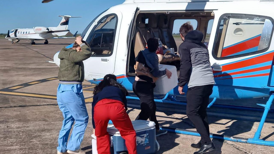 Provincia garantiza la logística para operativos de trasplante mientras se desarrollan las obras en el Aeropuerto Internacional de Rosario